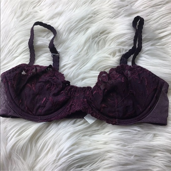 Victoria's Secret Other - Victoria's Secret 34 B Bra Purple Lace Balconettes